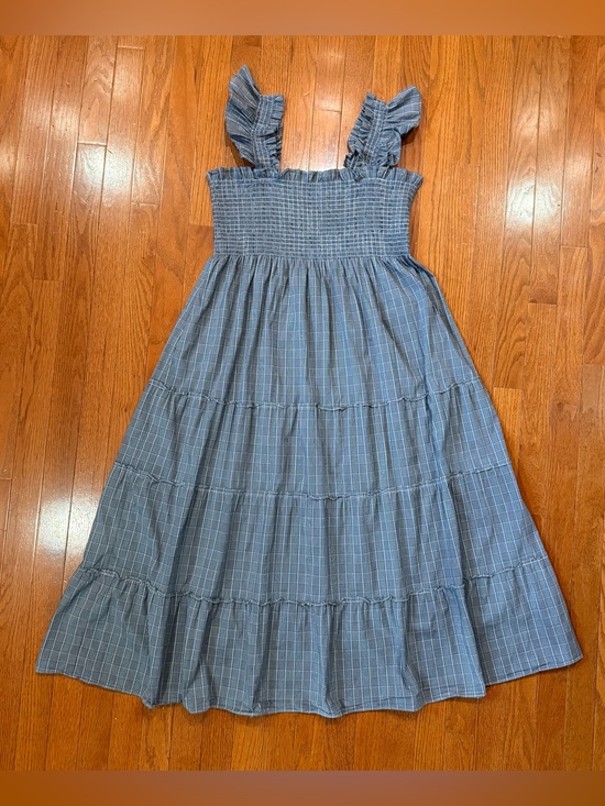 Hill House Dresses & Skirts - Hill House Home Women’s Large The Ellie Nap Dress Plaid Smocked Midi Tiered